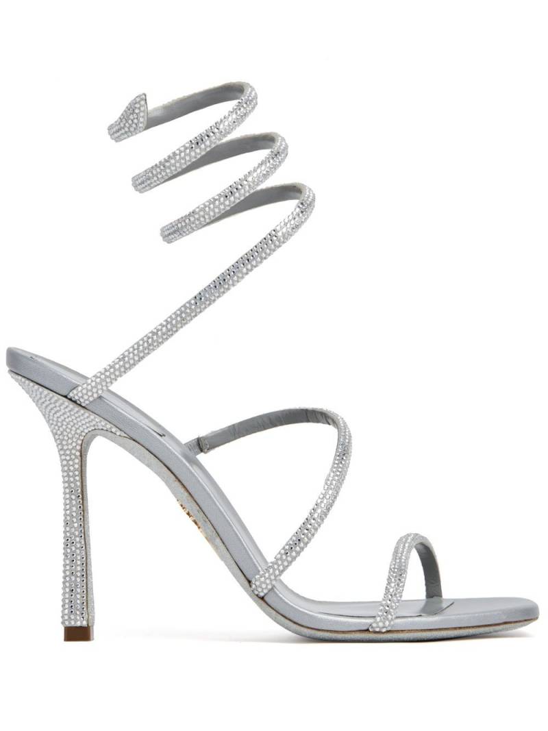 René Caovilla spiral-design heeled sandals - Silver von René Caovilla