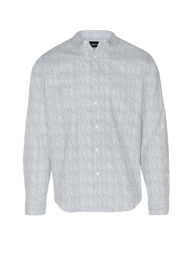 REPLAY Hemd Slim Fit  weiss | L von Replay