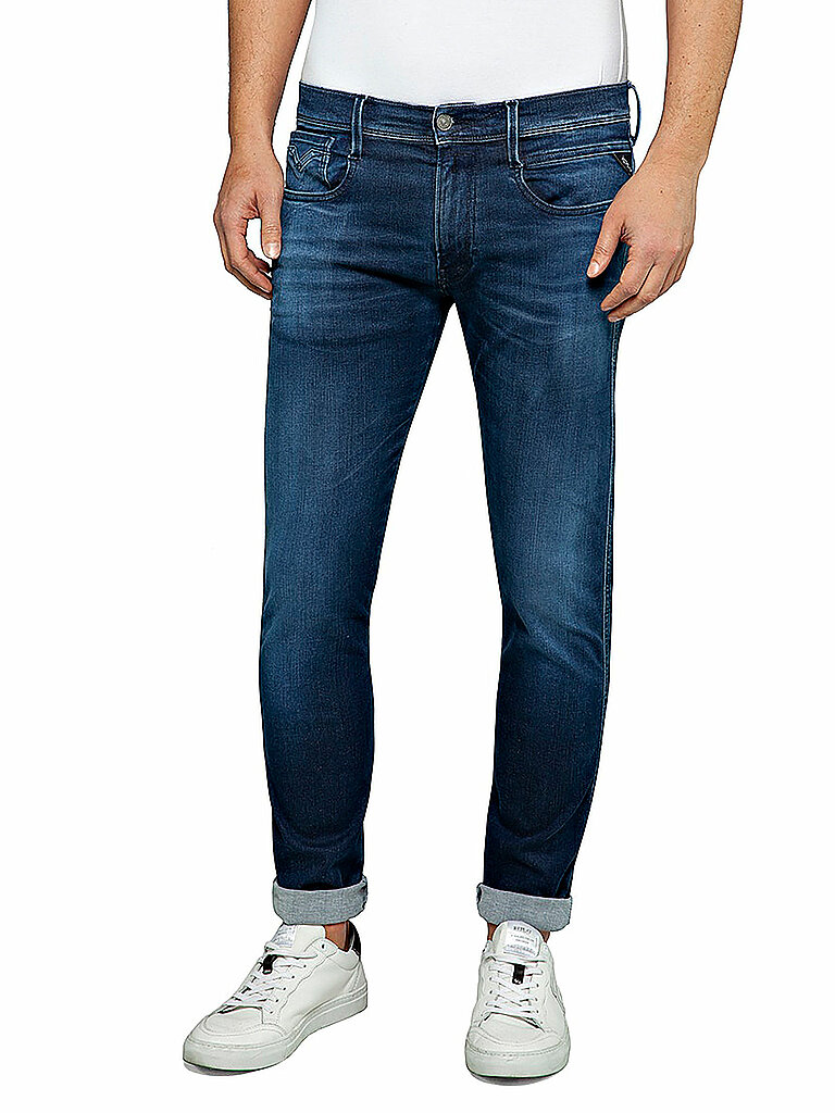 REPLAY Jeans Slim Fit ANBASS HYPERFLEX CLOUDS blau | 29/L34 von Replay