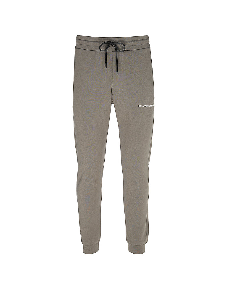 REPLAY Jogginghose Regular Fit olive | L von Replay