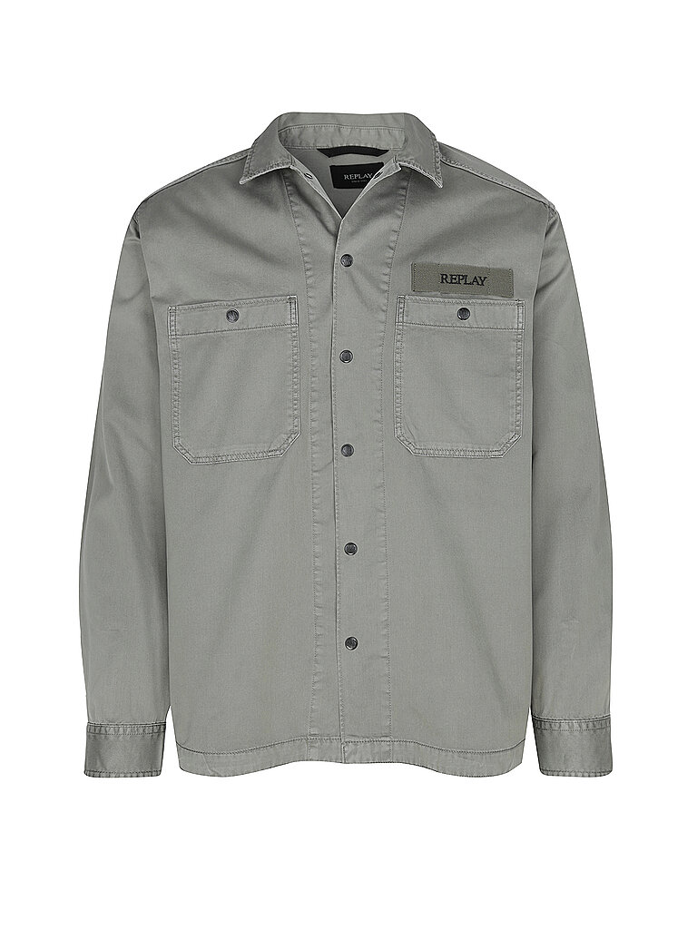 REPLAY Overshirt olive | L REPLAY Overshirt olive | L von Replay