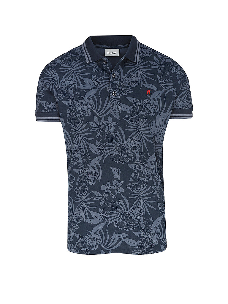 REPLAY Poloshirt  blau | L von Replay