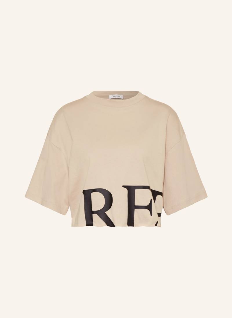 Replay Cropped-Shirt beige von Replay