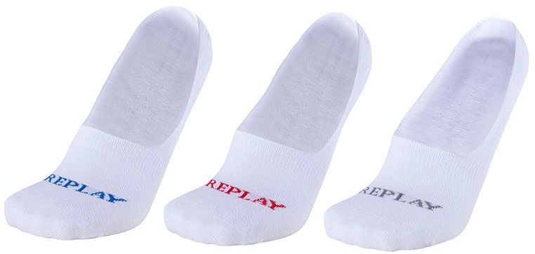 Replay Füsslinge »INVISIBLE Basic Foot Logo 3Prs Card wrap«, (Packung, 3er-), mit Logoschriftzug von Replay