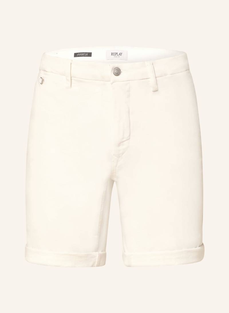 Replay Jeansshorts Benni Regular Fit weiss von Replay