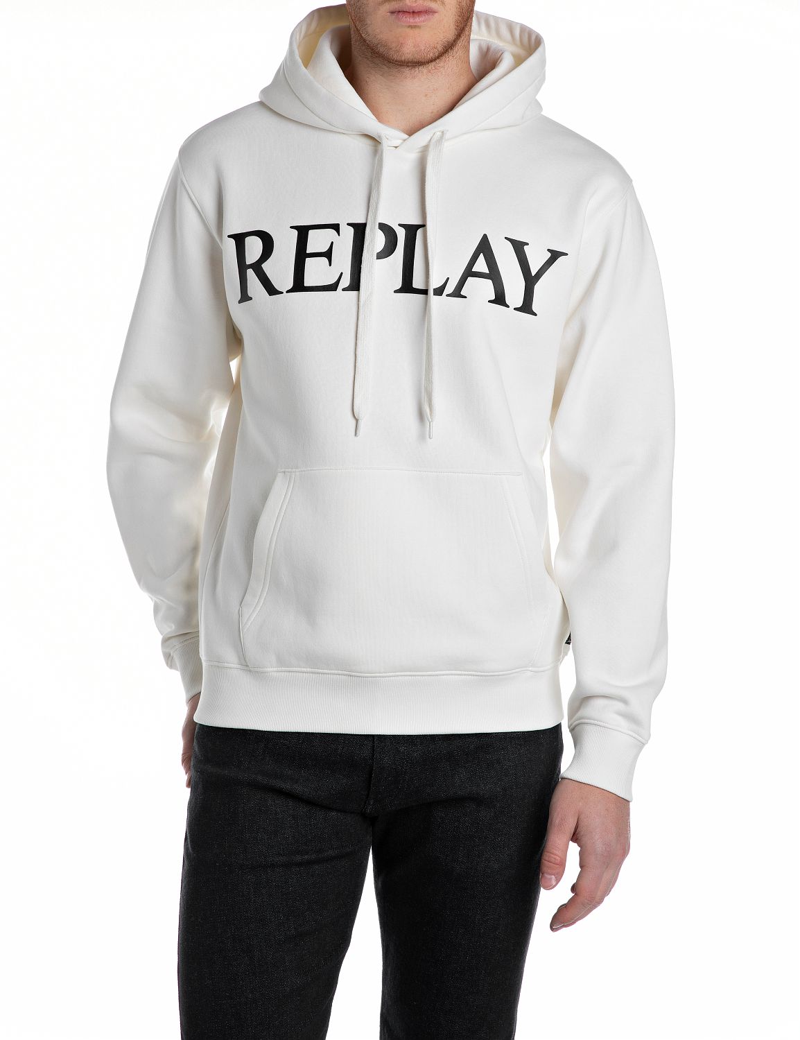 Replay Kapuzensweatshirt, mit grossem Markenprint vorn von Replay