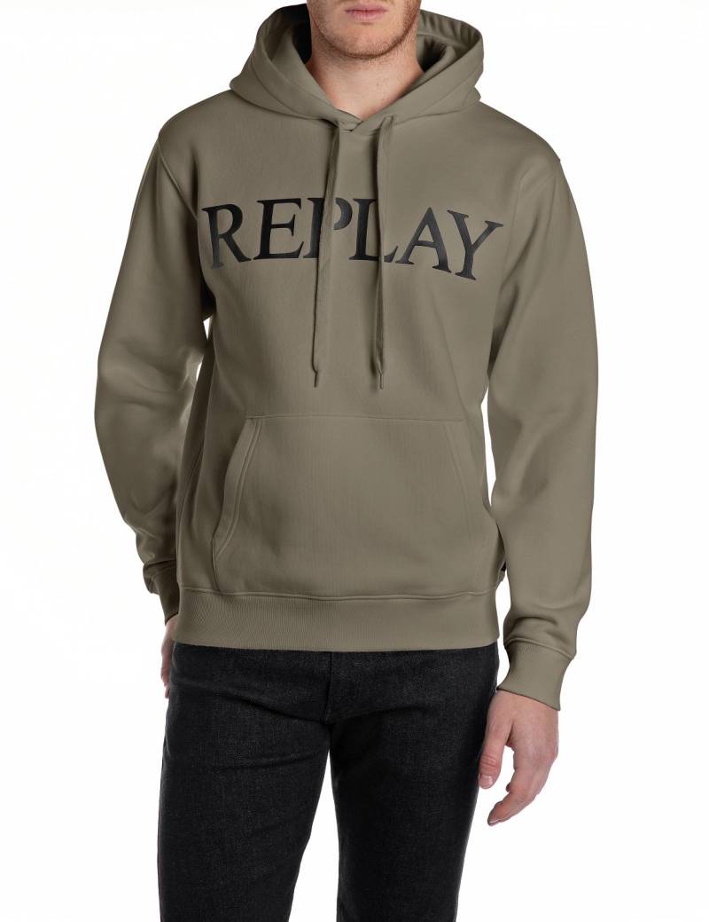 Replay Kapuzensweatshirt, mit grossem Markenprint vorn von Replay