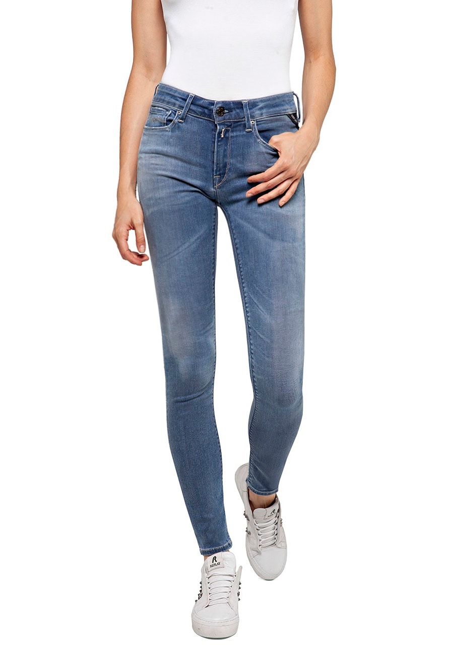 Replay Skinny-fit-Jeans »Luzien«, POWERSTRETCH - Used-Style Replay Skinny-fit-Jeans »Luzien«, POWERSTRETCH - Used-Style von Replay