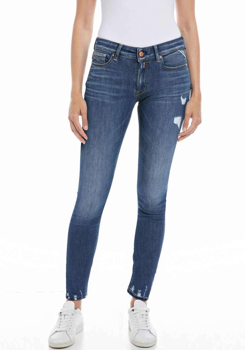 Replay 5-Pocket-Jeans »NEW LUZ Skinny Fit«, in Ankle-Länge von Replay