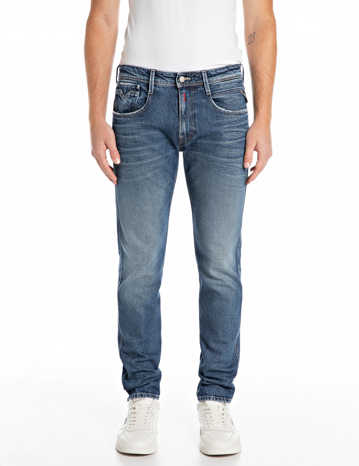 Replay Slim-fit-Jeans »ANBASS«, mit Washed-Optik von Replay