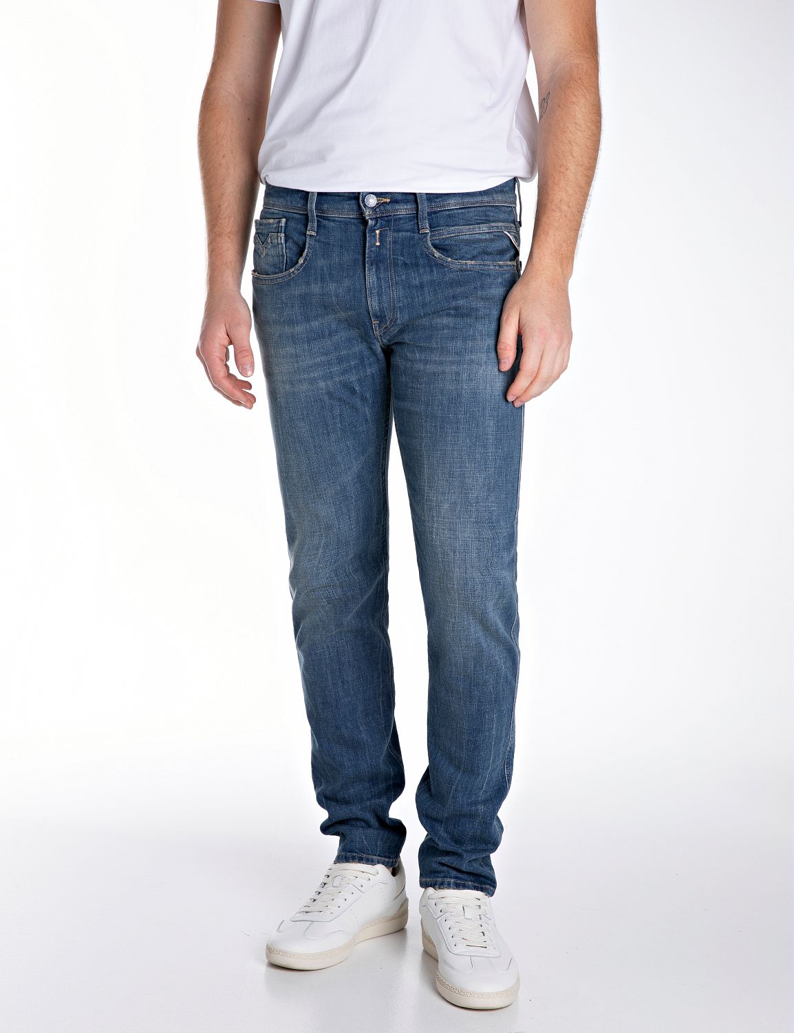 Replay Slim-fit-Jeans »ANBASS«, mit Washed-Optik von Replay