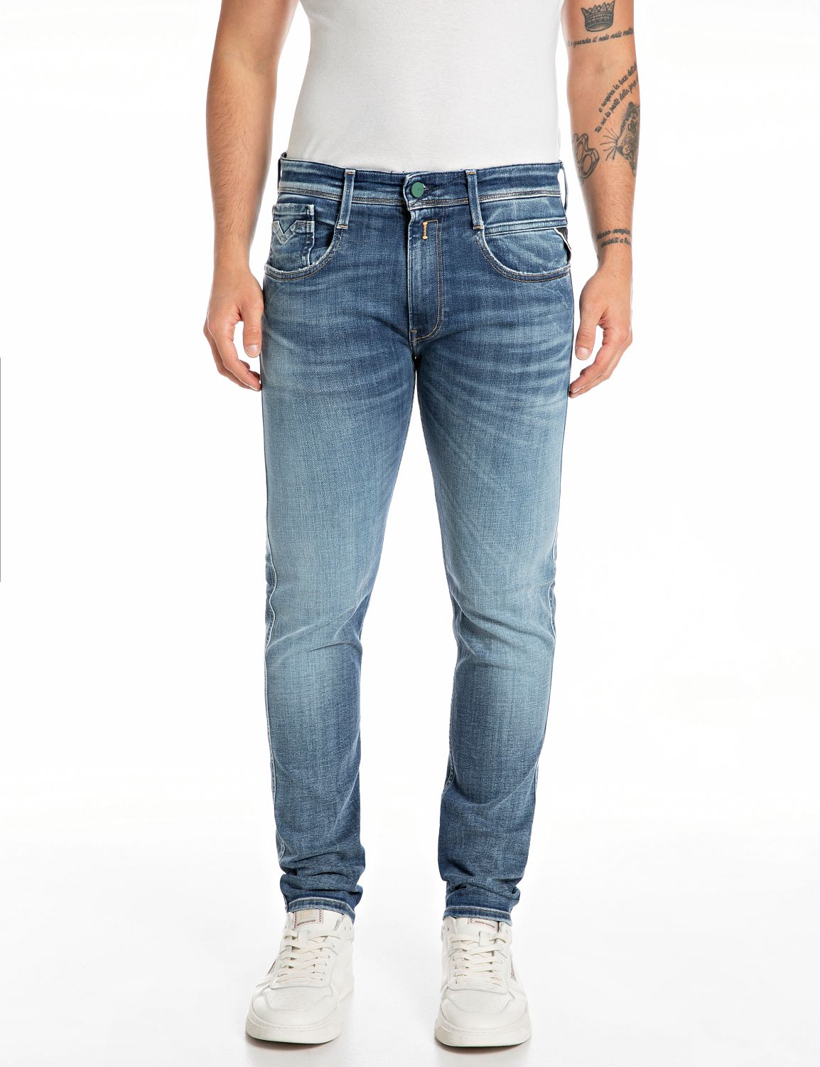 Replay Slim-fit-Jeans »ANBASS«, mit Washed-Optik Replay Slim-fit-Jeans »ANBASS«, mit Washed-Optik von Replay