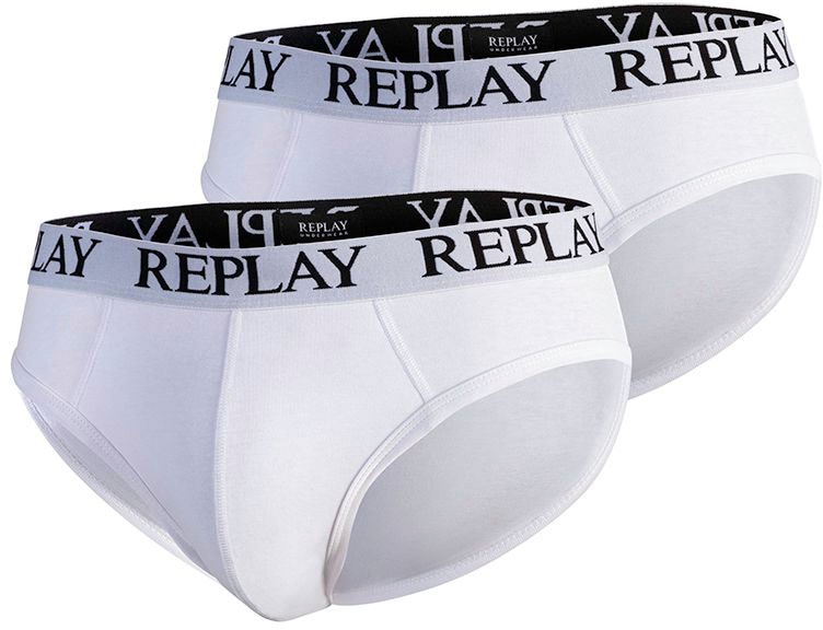 Replay Slip »SLIP Basic Cuff Logo 2pcs Bo«, (Packung, 2er) von Replay