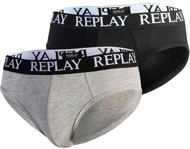 Replay Slip »SLIP Basic Cuff Logo 2pcs Bo«, (Packung, 2er) von Replay