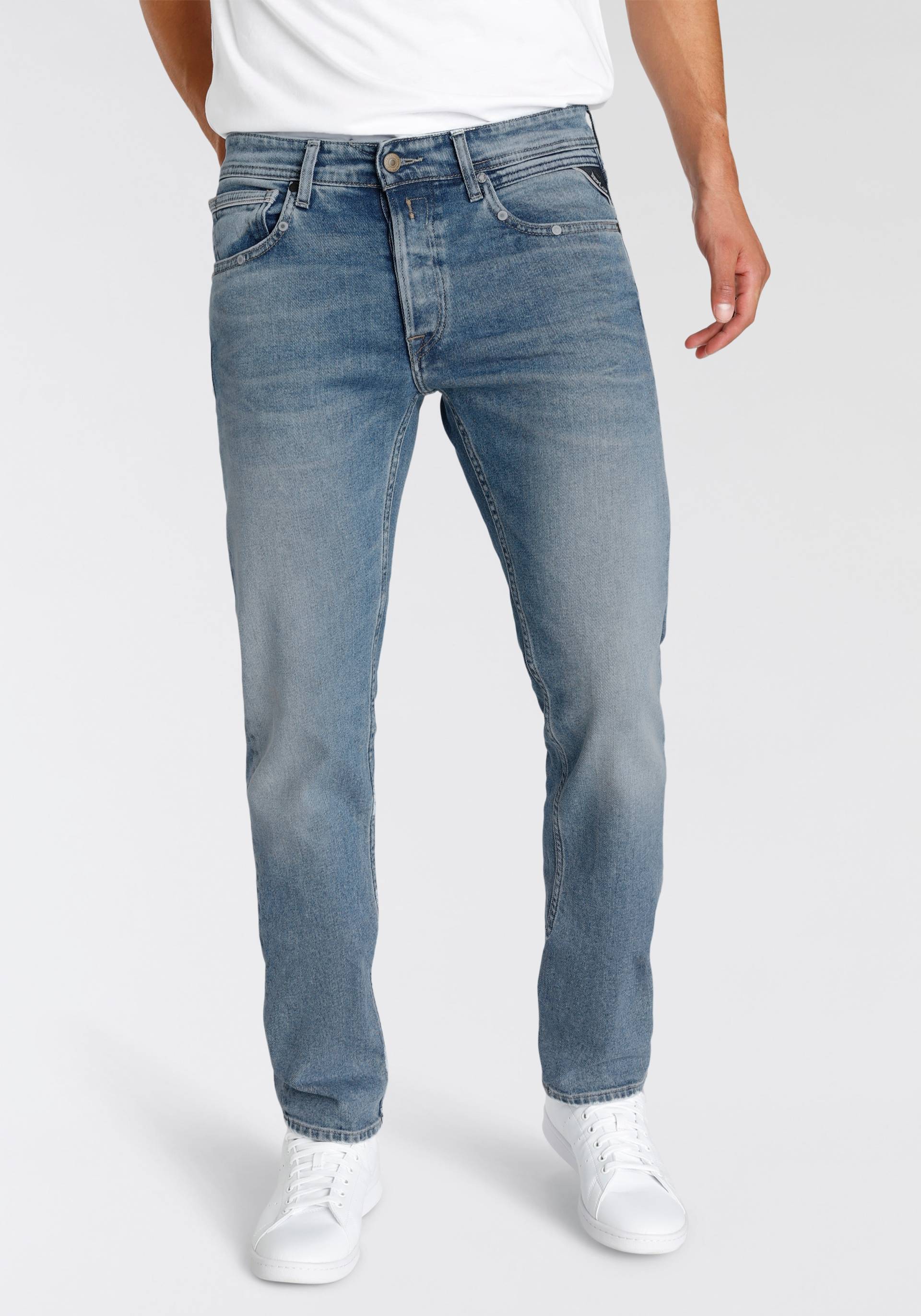 Replay Straight-Jeans »GROVER«, in vielen verschiedenen Waschungen, mit Stretch Replay Straight-Jeans »GROVER«, in vielen verschiedenen Waschungen, mit Stretch von Replay