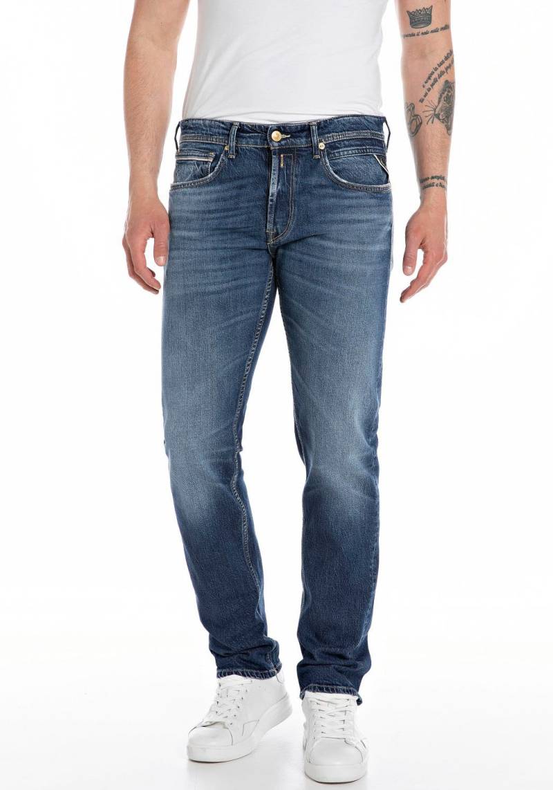 Replay Straight-Jeans »GROVER«, in vielen verschiedenen Waschungen, mit Stretch von Replay