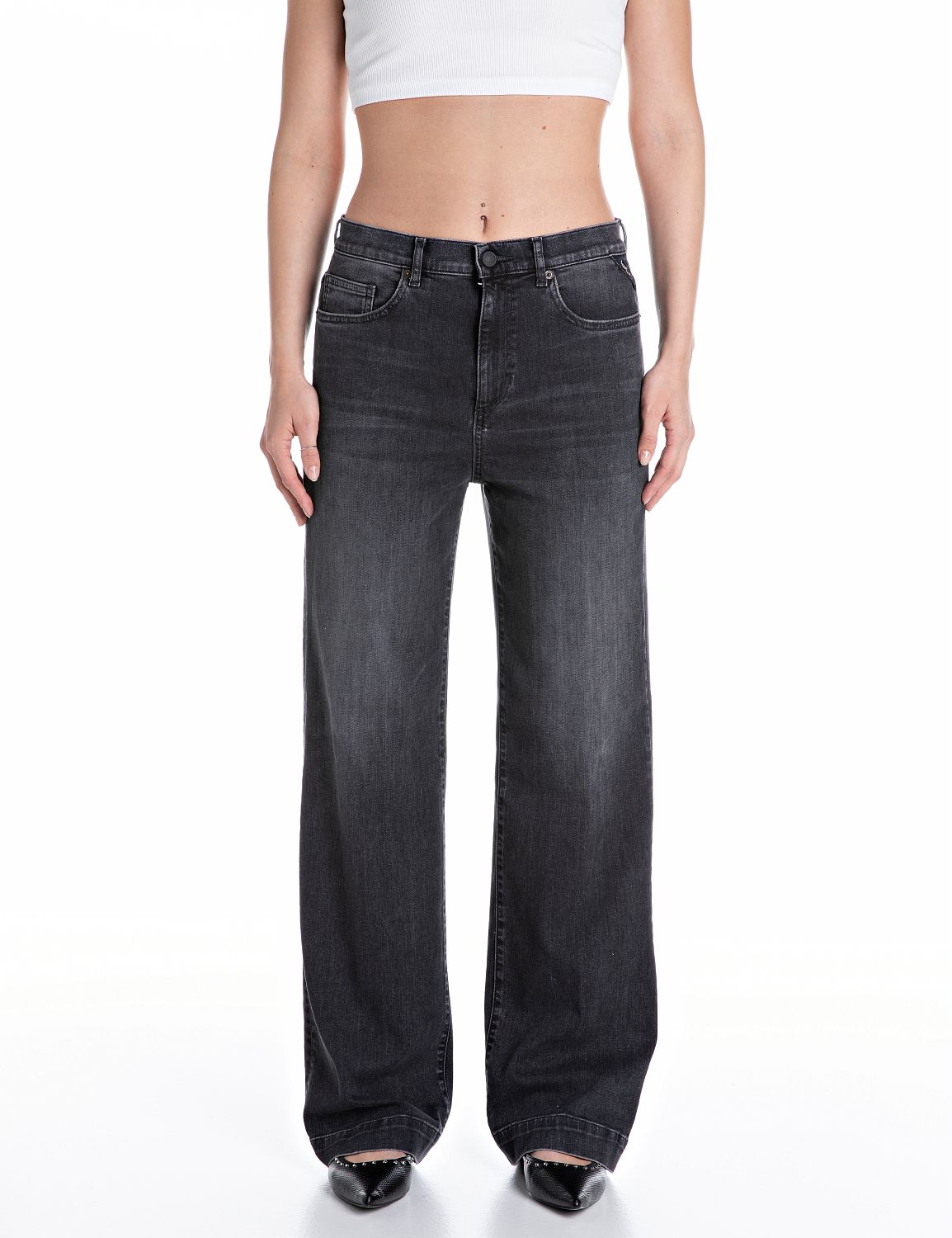 Replay Straight-Jeans »MELJA«, mit weitem Bein Replay Straight-Jeans »MELJA«, mit weitem Bein von Replay
