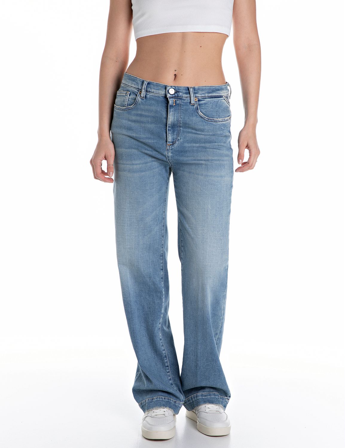 Replay Straight-Jeans »MELJA«, mit weitem Bein Replay Straight-Jeans »MELJA«, mit weitem Bein von Replay