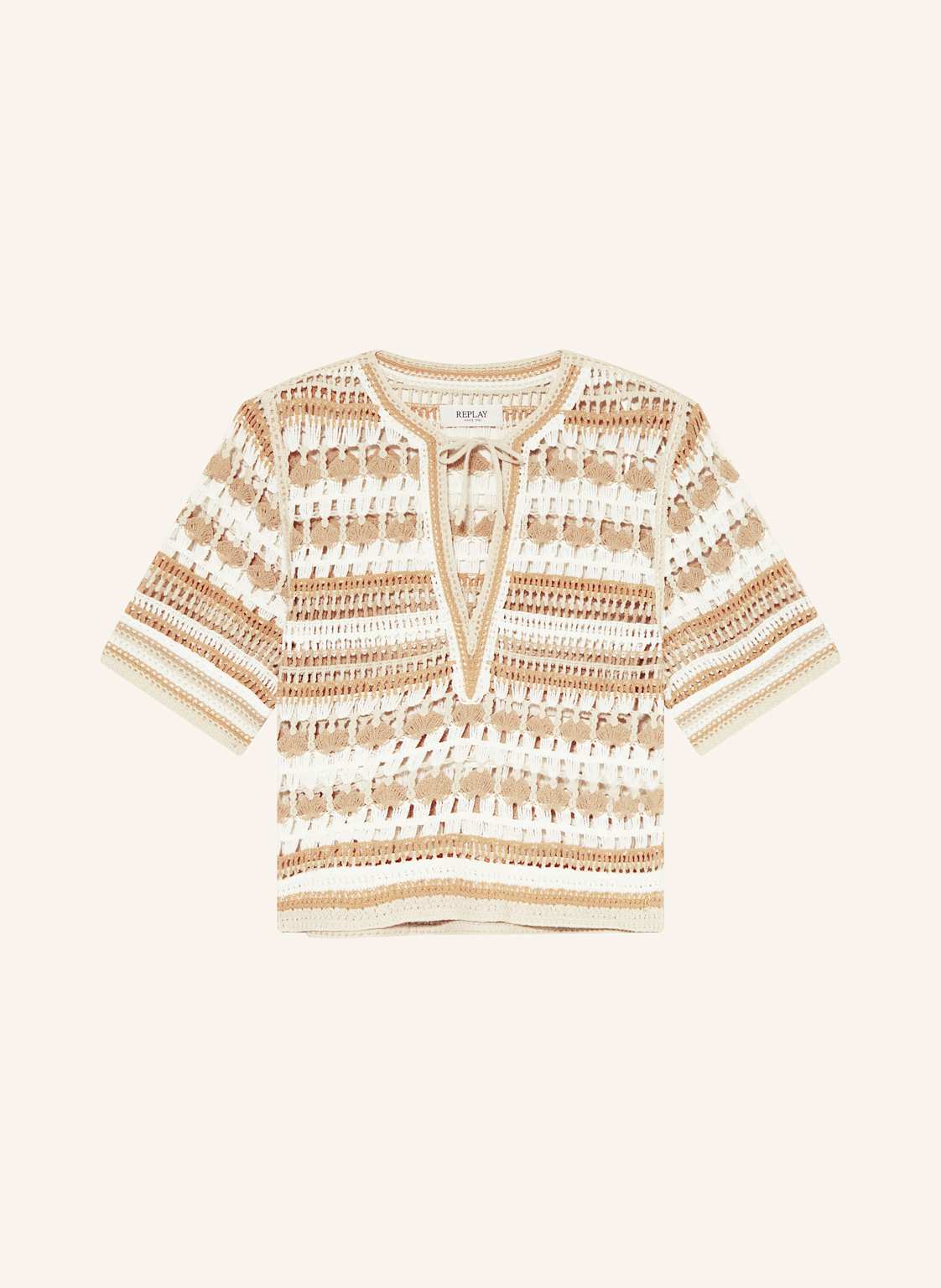 Replay Strickshirt beige von Replay