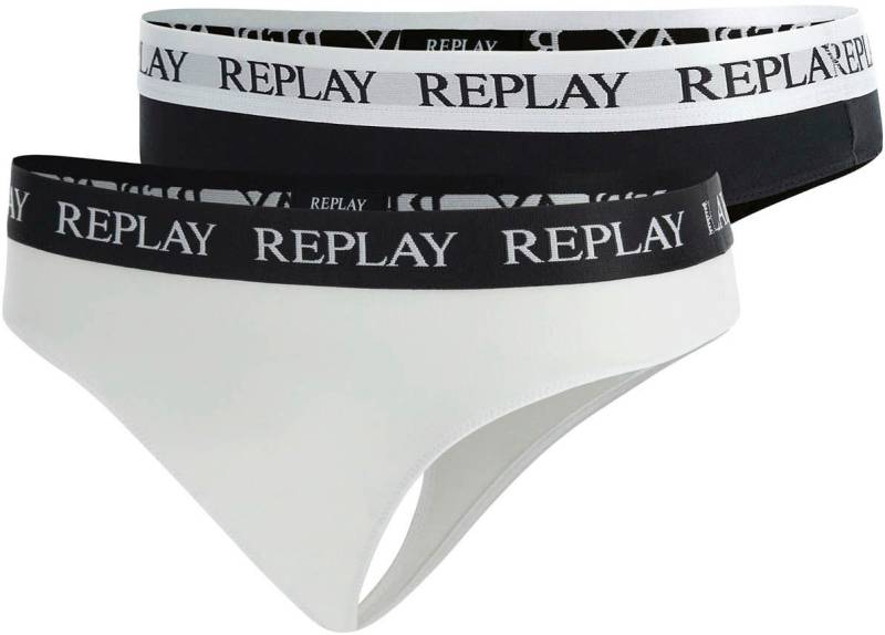 Replay String »LADY STRING Style 1 T/C 2pcs waterfall pack«, (Packung, 2er-) von Replay