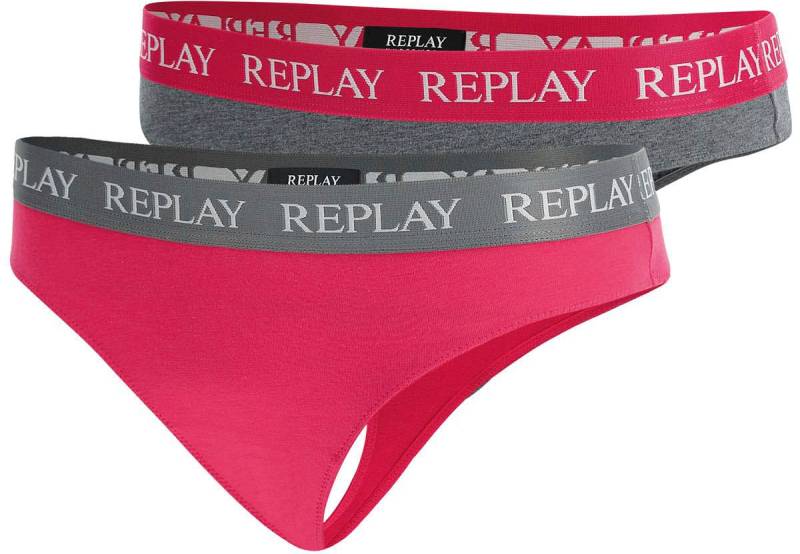 Replay String »LADY STRING Style 1 T/C 2pcs waterfall pack«, (Packung, 2er-) von Replay