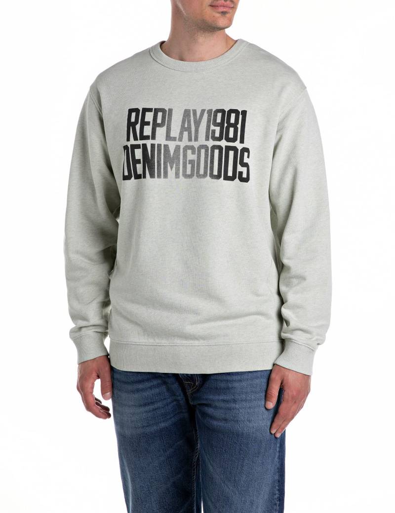 Replay Sweatshirt, mit Frontprint von Replay