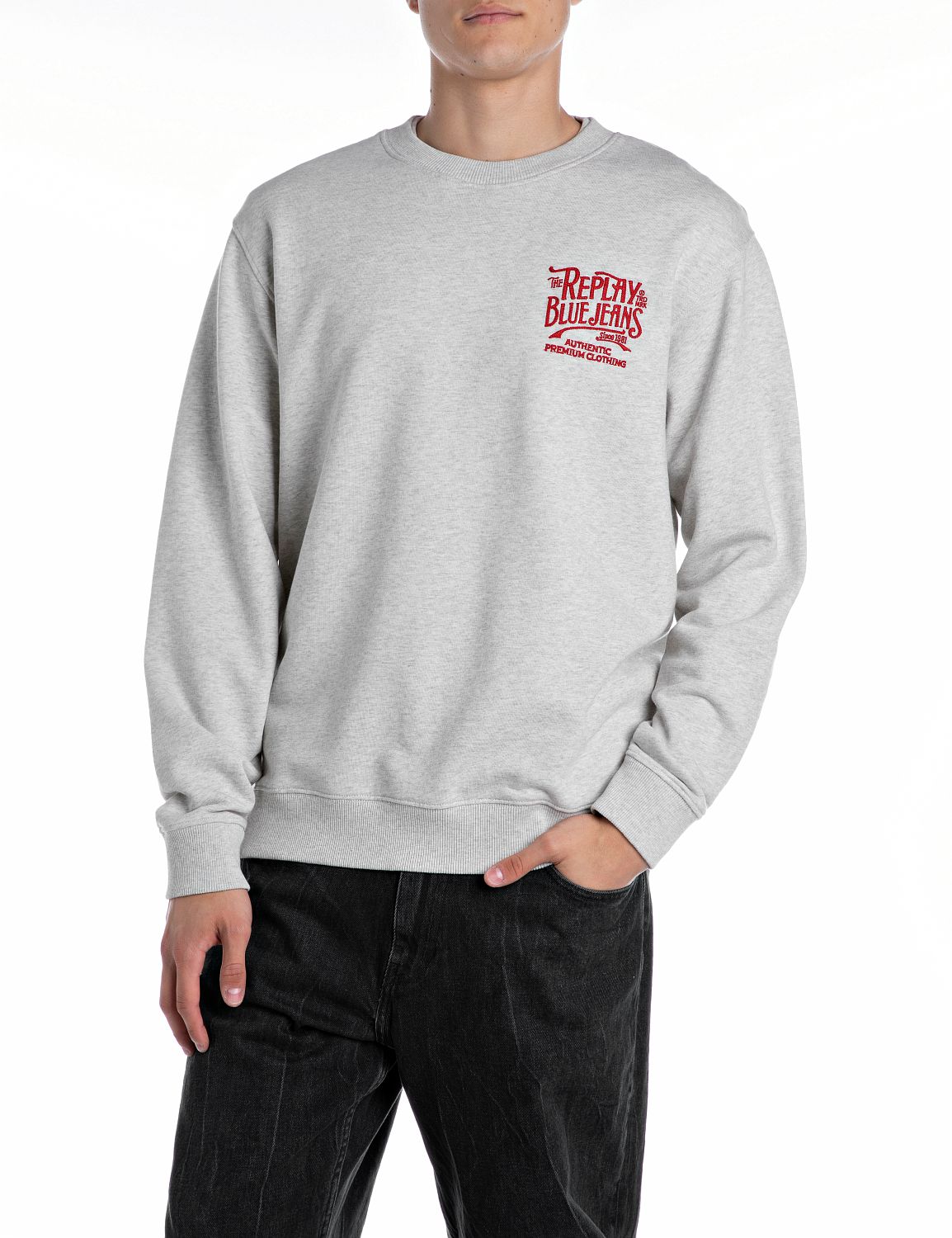 Replay Sweatshirt, mit Stickerei auf der Brust Replay Sweatshirt, mit Stickerei auf der Brust von Replay