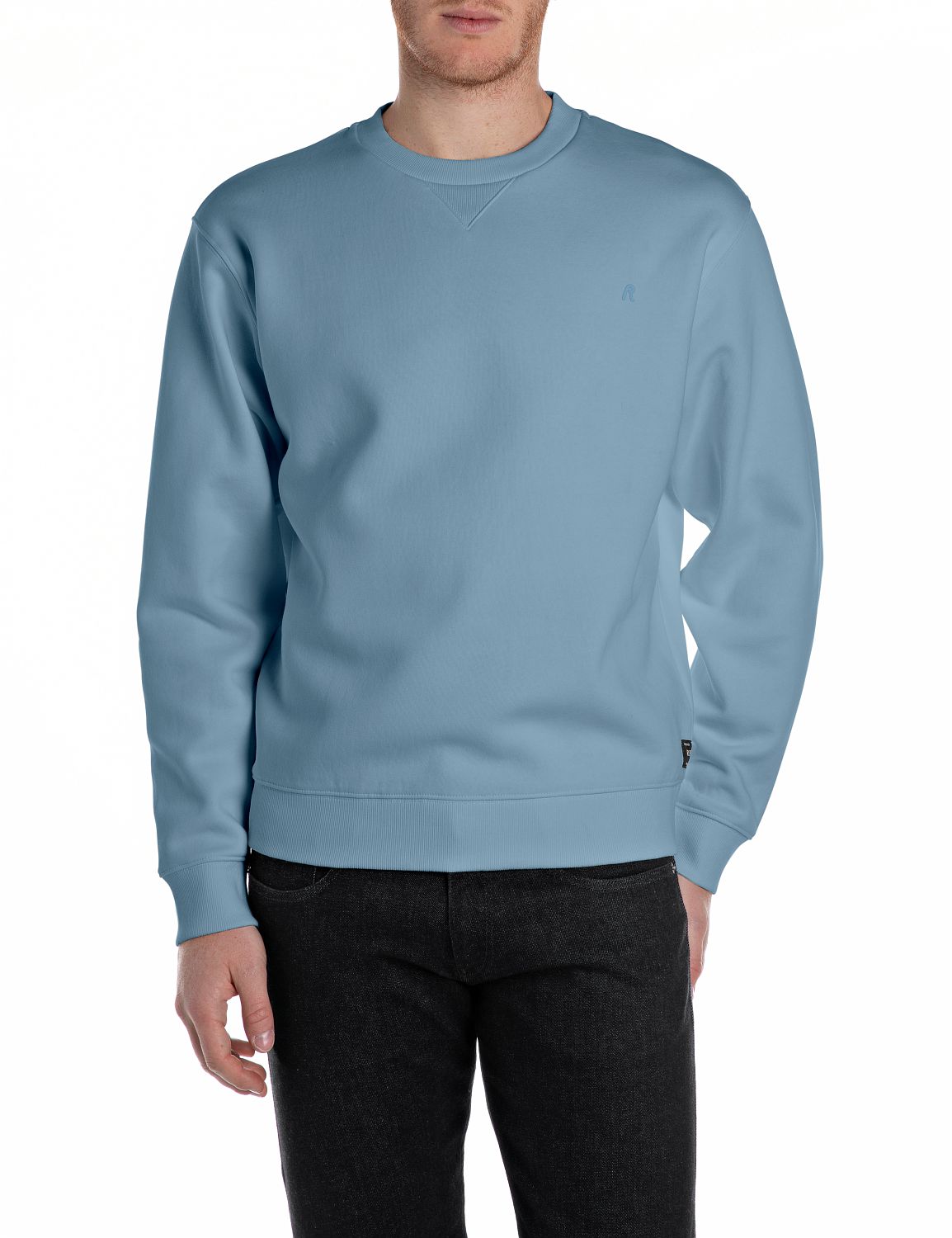Replay Sweatshirt, mit V-Einsatz am Halsausschnitt Replay Sweatshirt, mit V-Einsatz am Halsausschnitt von Replay