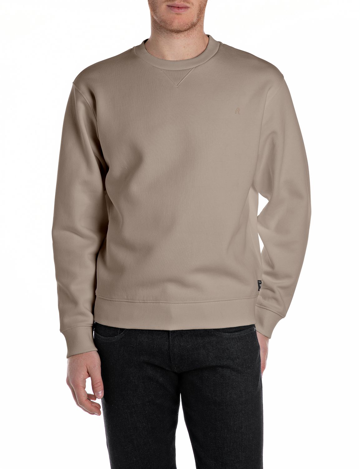 Replay Sweatshirt, mit V-Einsatz am Halsausschnitt Replay Sweatshirt, mit V-Einsatz am Halsausschnitt von Replay