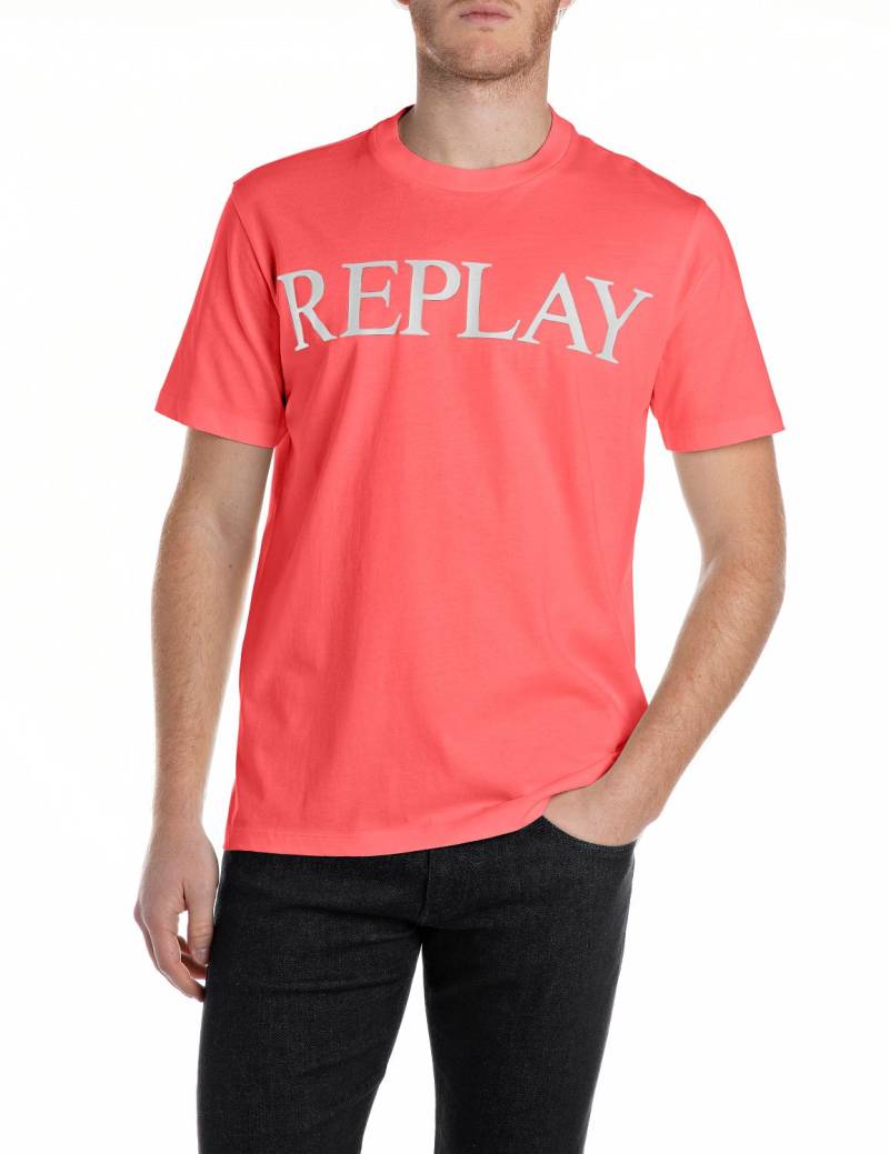 Replay T-Shirt, mit Logo-Frontprint von Replay