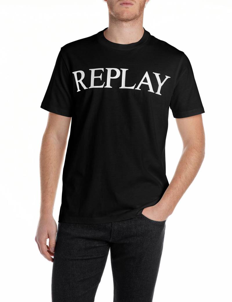 Replay T-Shirt, mit Logo-Frontprint von Replay