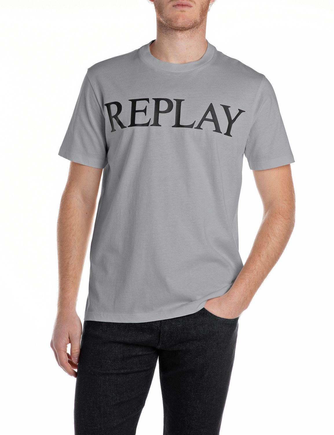 Replay T-Shirt, mit Logo-Frontprint von Replay