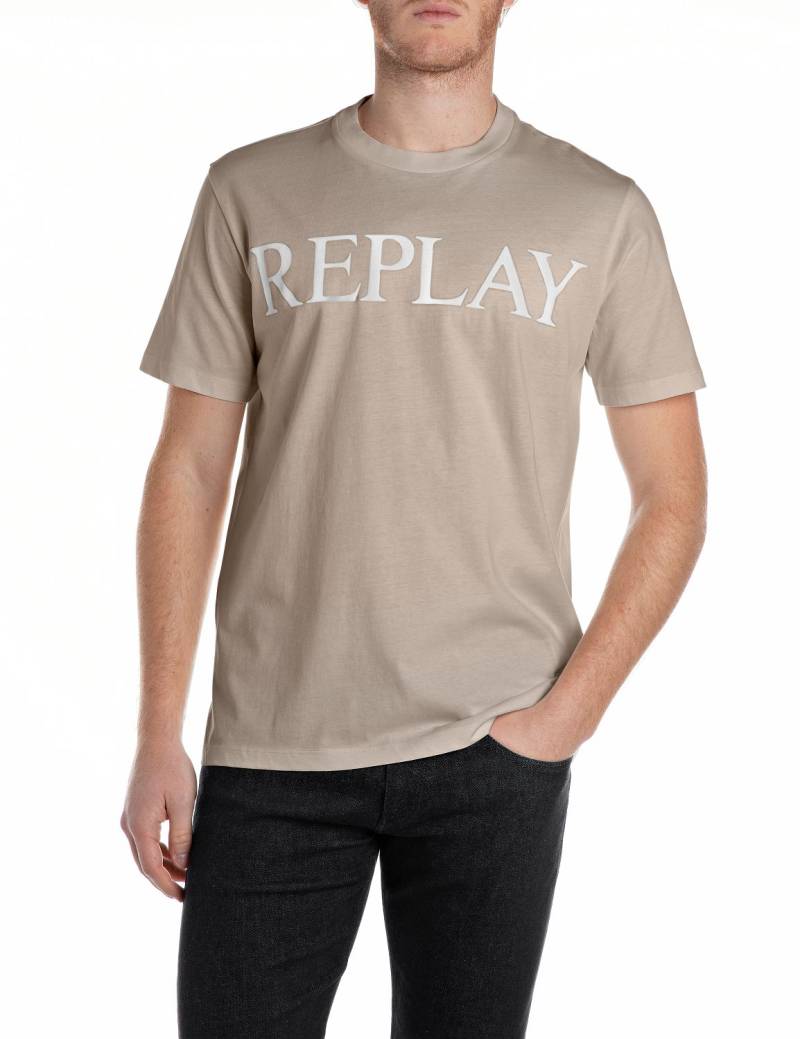 Replay T-Shirt, mit Logo-Frontprint von Replay