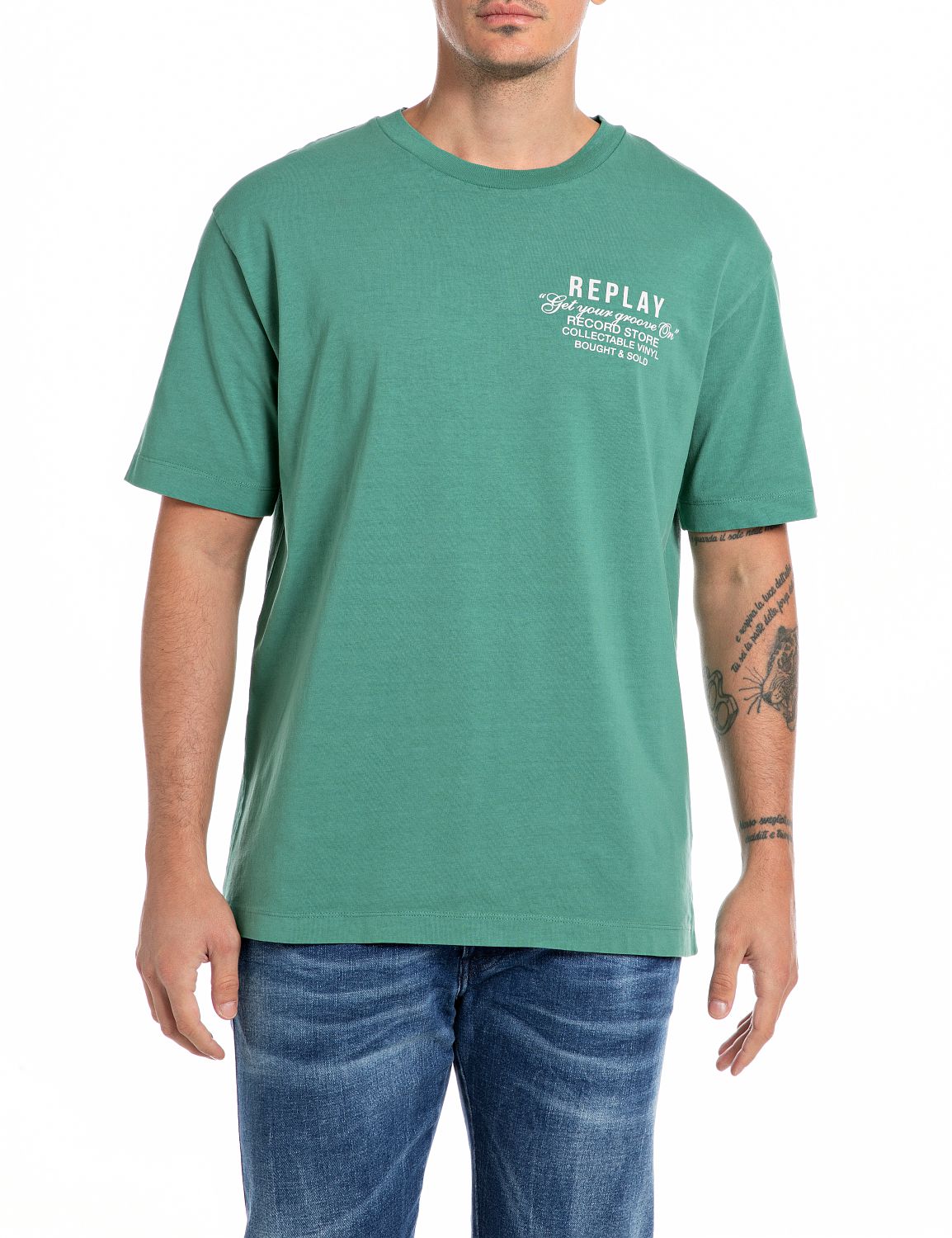 Replay T-Shirt, mit Logodruck auf der Rückseite Replay T-Shirt, mit Logodruck auf der Rückseite von Replay