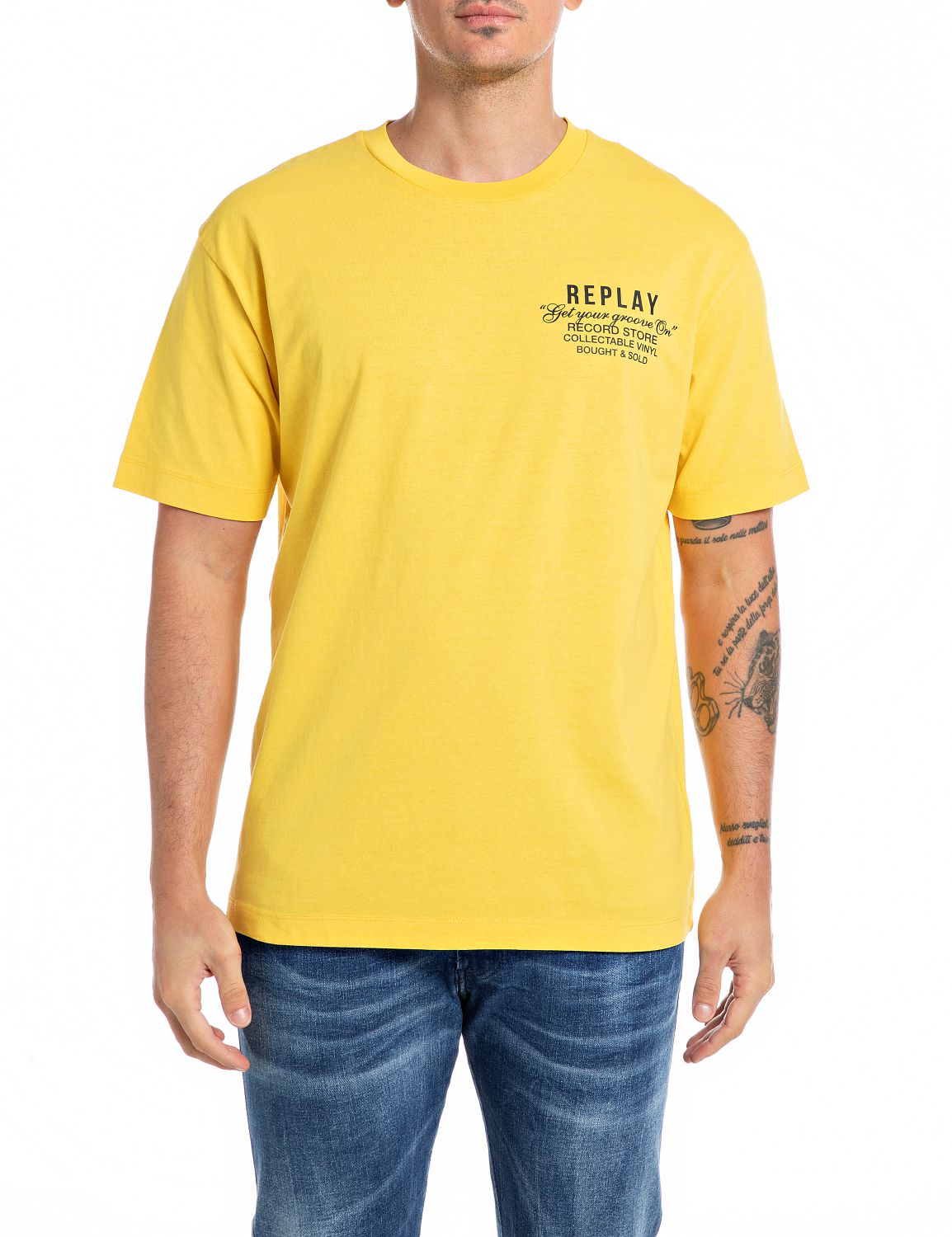 Replay T-Shirt, mit Logodruck auf der Rückseite Replay T-Shirt, mit Logodruck auf der Rückseite von Replay