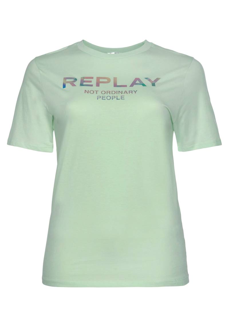 Replay T-Shirt, mit Logoprint von Replay