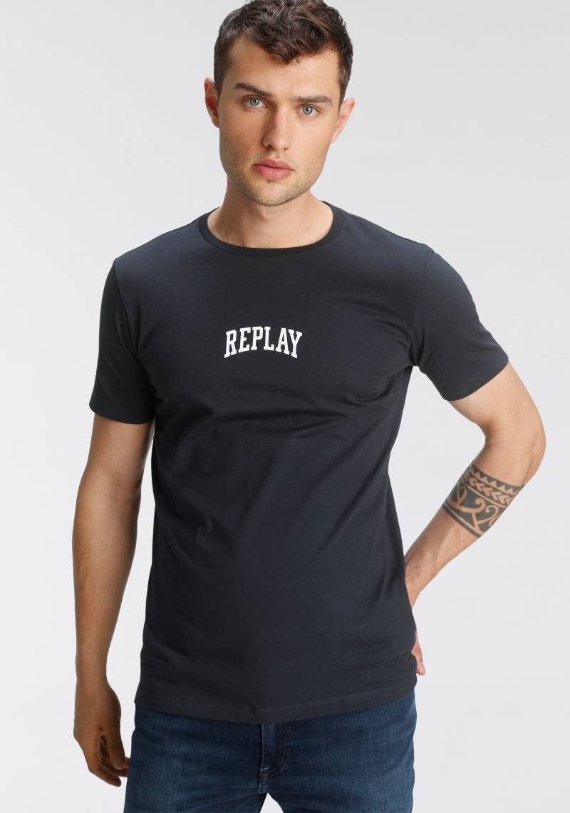 Replay T-Shirt, mit Markenprint von Replay