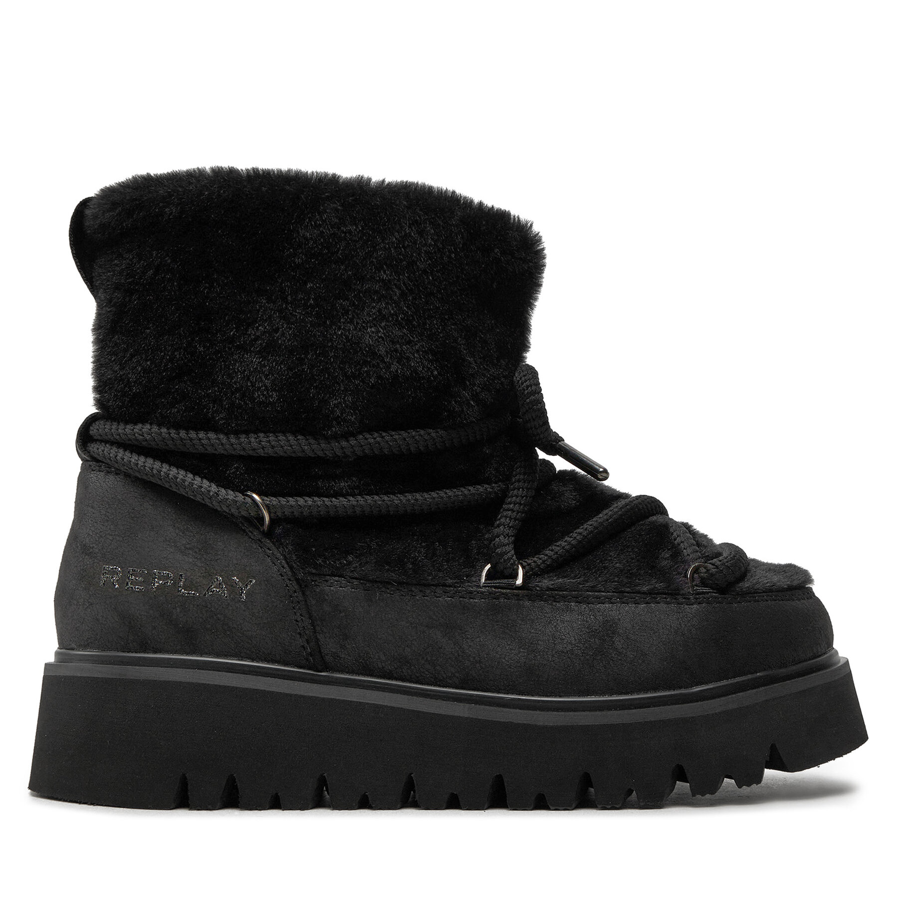 Schneeschuhe REPLAY Melrose Hair Lace-Up GWF2H.000.C0014S Schwarz Schneeschuhe REPLAY Melrose Hair Lace-Up GWF2H.000.C0014S Schwarz von Replay