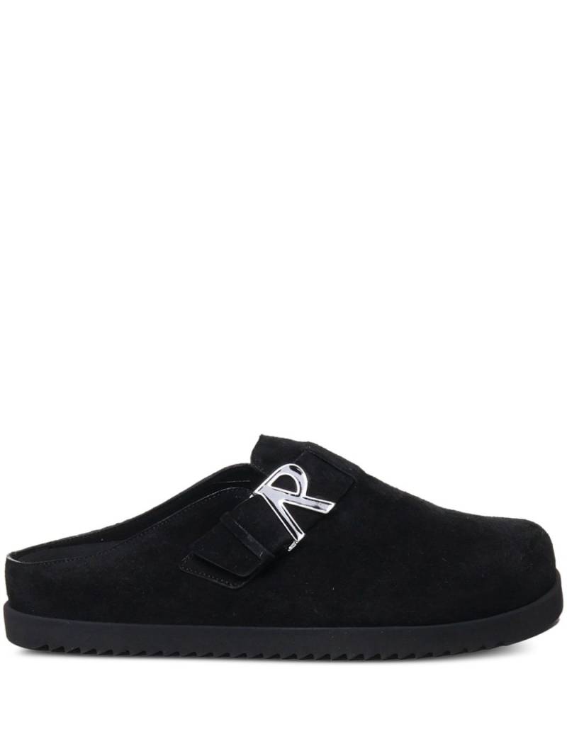 Represent Initial suede slippers - Black von Represent