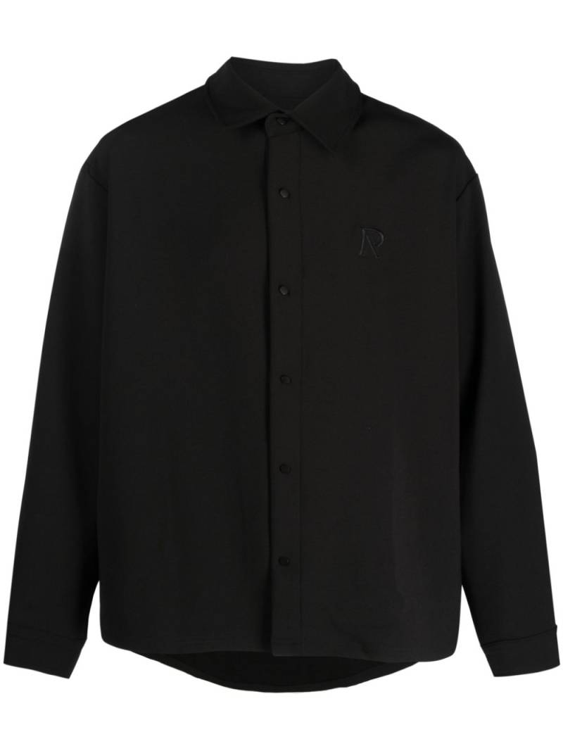 Represent Initials-embroidered long-sleeve shirt - Black von Represent