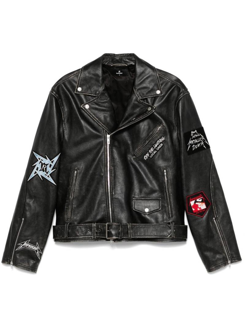 Represent Metallica leather jacket - Black von Represent