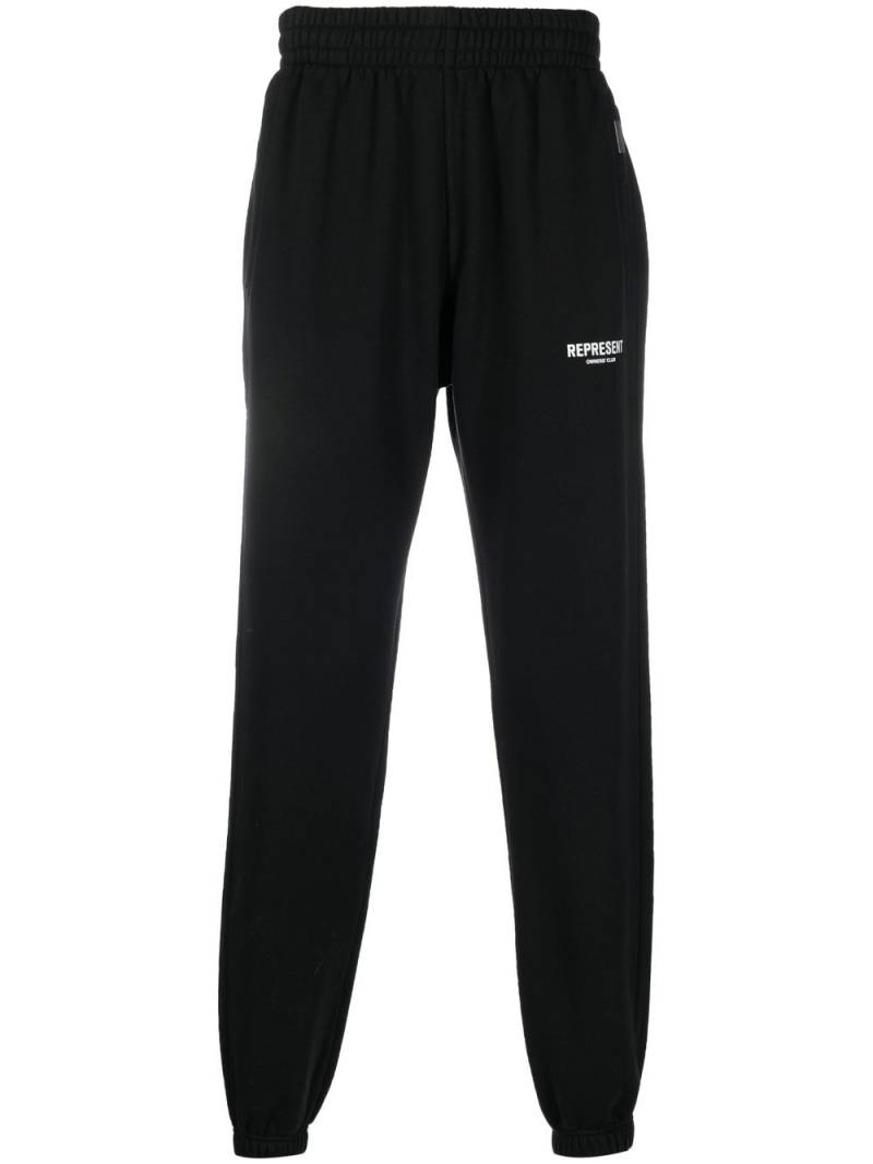 Represent logo-print detail track pants - Black von Represent