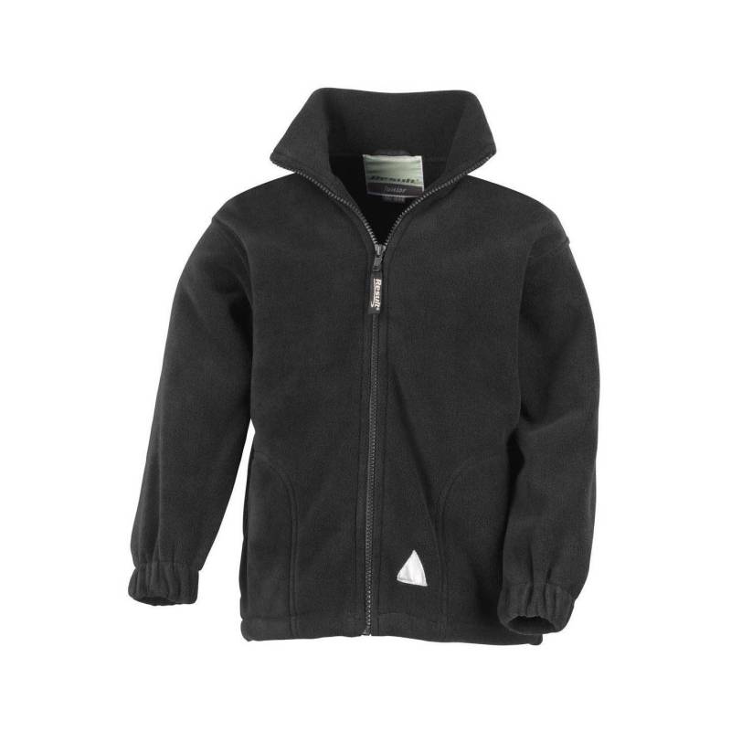 Active Fleecejacke Mit Reißverschluss Unisex Schwarz 4-6A von Result