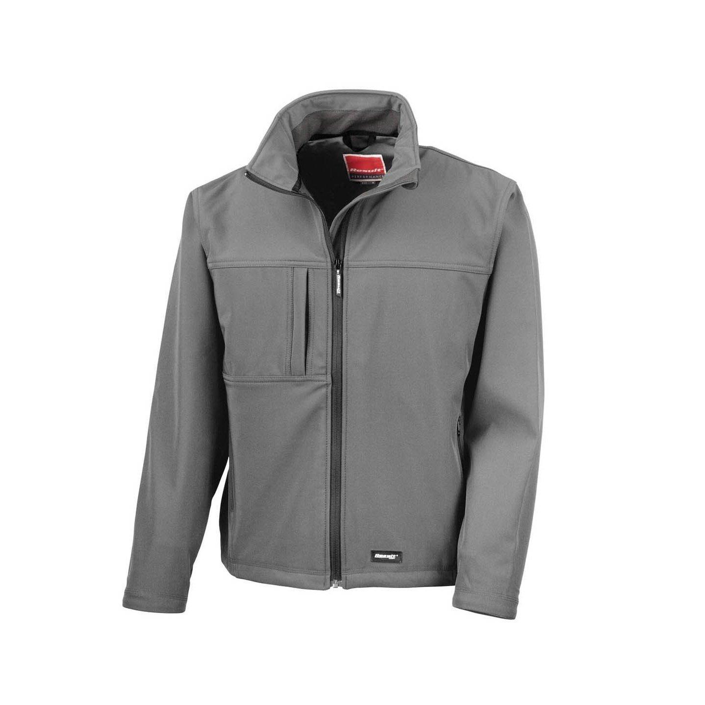 Classic Softshelljacke Herren Grau S von Result