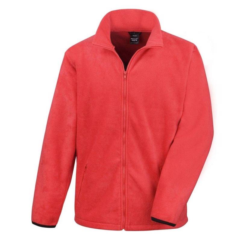 Result - Core FleeceJacke, für Herren, Rot Bunt, Größe S von Result