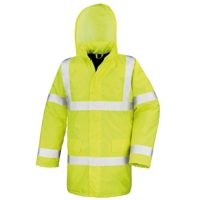 Core High Viz Mantel Motorway, Wasser Und Wind Abweisend (2 Stückpackung) Damen Gelb Bunt L von Result