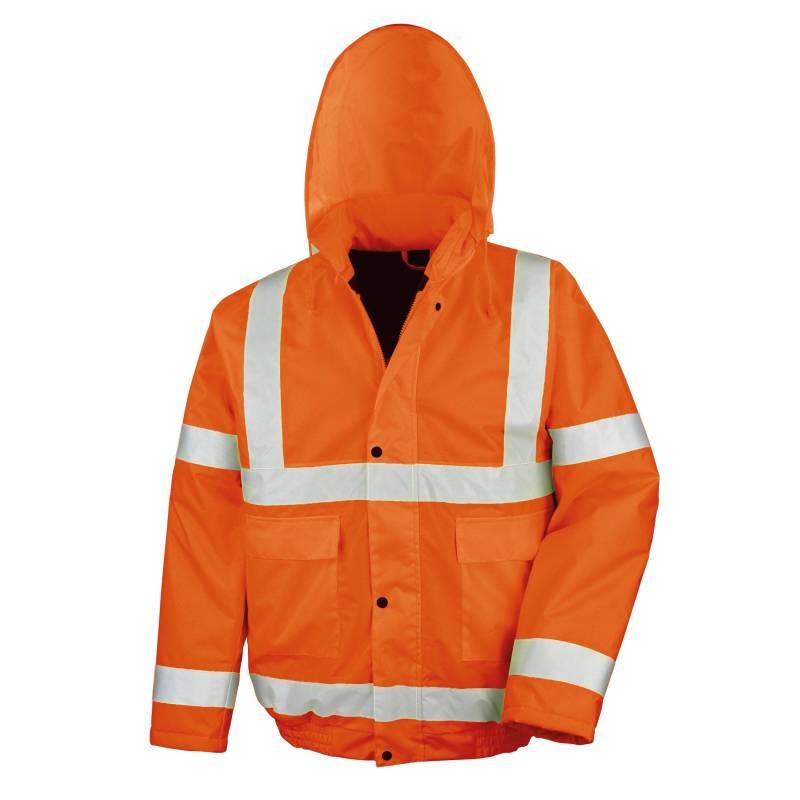 Core High Viz Winter Jacke, Wasser Und Wind Abweisend (2 Stückpackung) Herren Orange M von Result