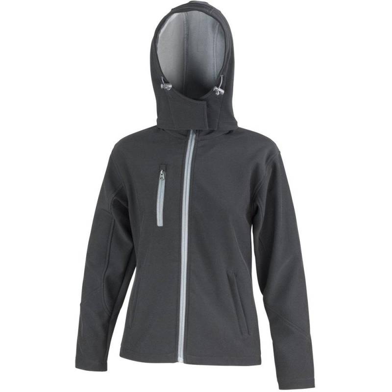 Core Lite Softshelljacke Mit Kapuze Damen Schwarz XS von Result