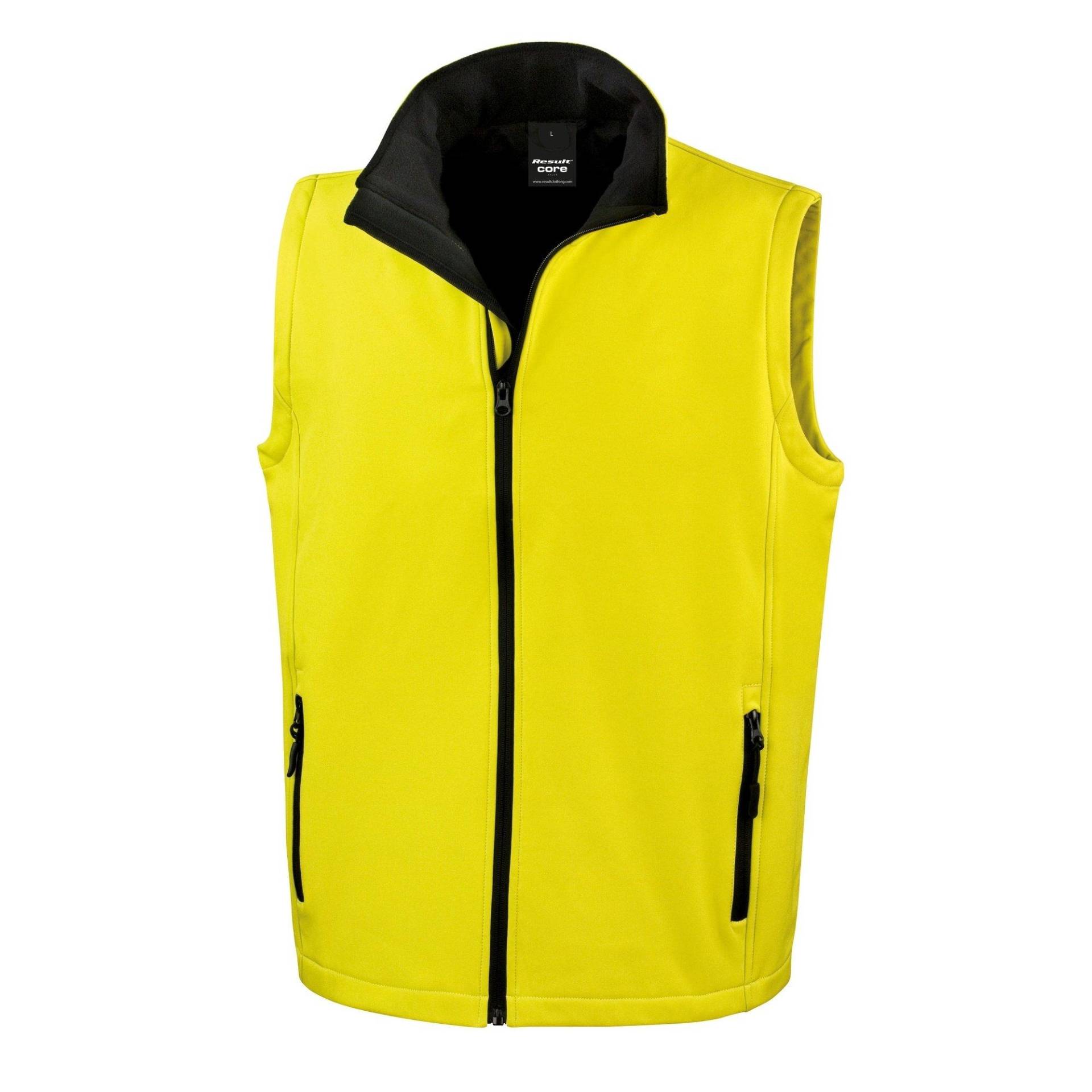 Core Softshell Bodywarmer Gilet Herren Gelb XL von Result