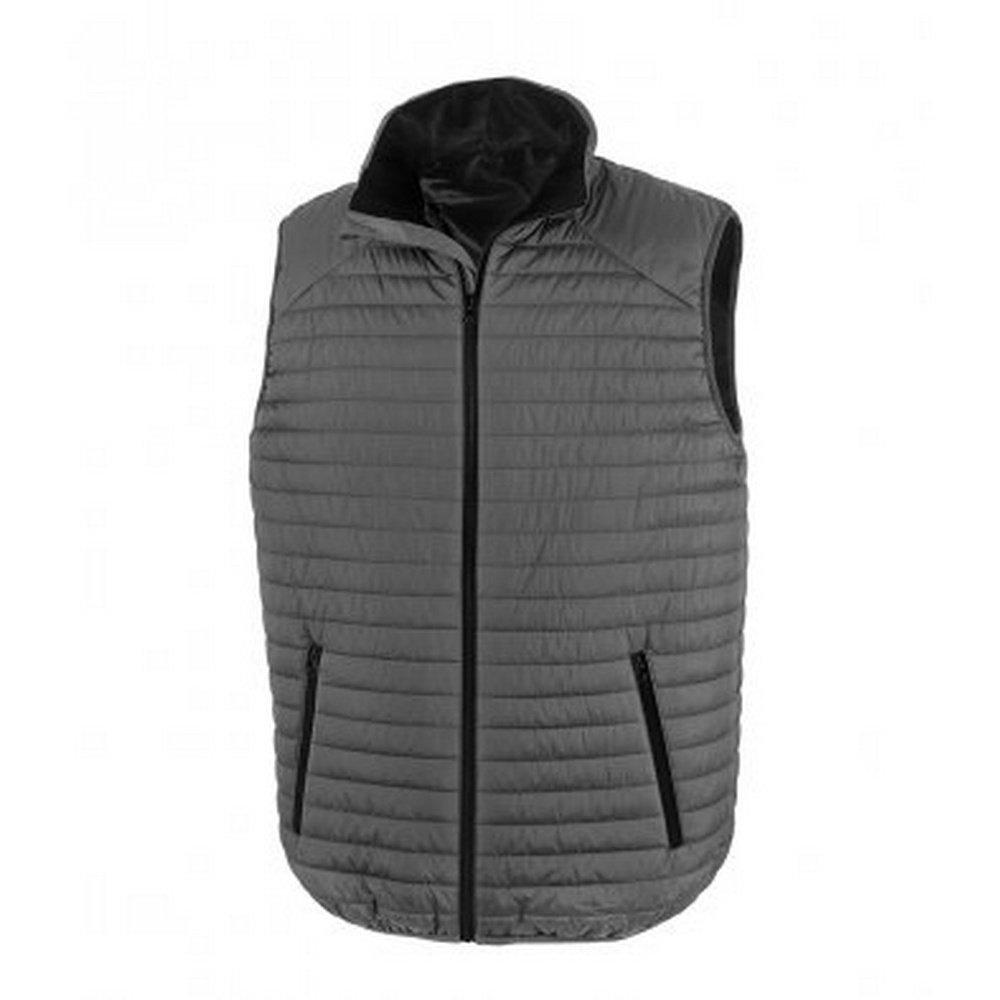 Erwachsene Thermo Steppgilet Herren Grau L von Result